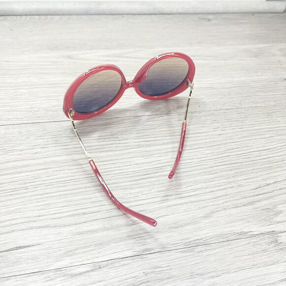 70s Revival Maroon Statement Sunglasses - Picture 3 of 5